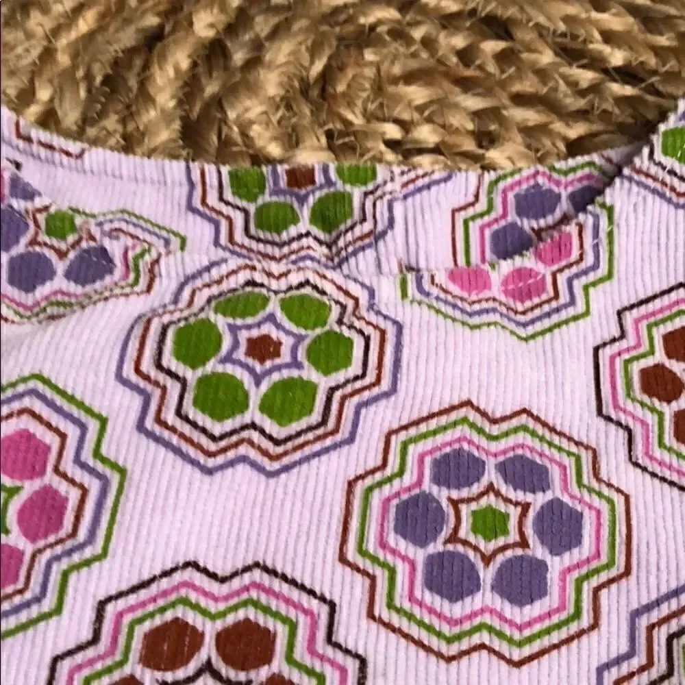Painting Red Rhinos Lavender Corduroy Dress 18 mo.